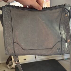 Frye Light blue Leather Crossbody Bag
